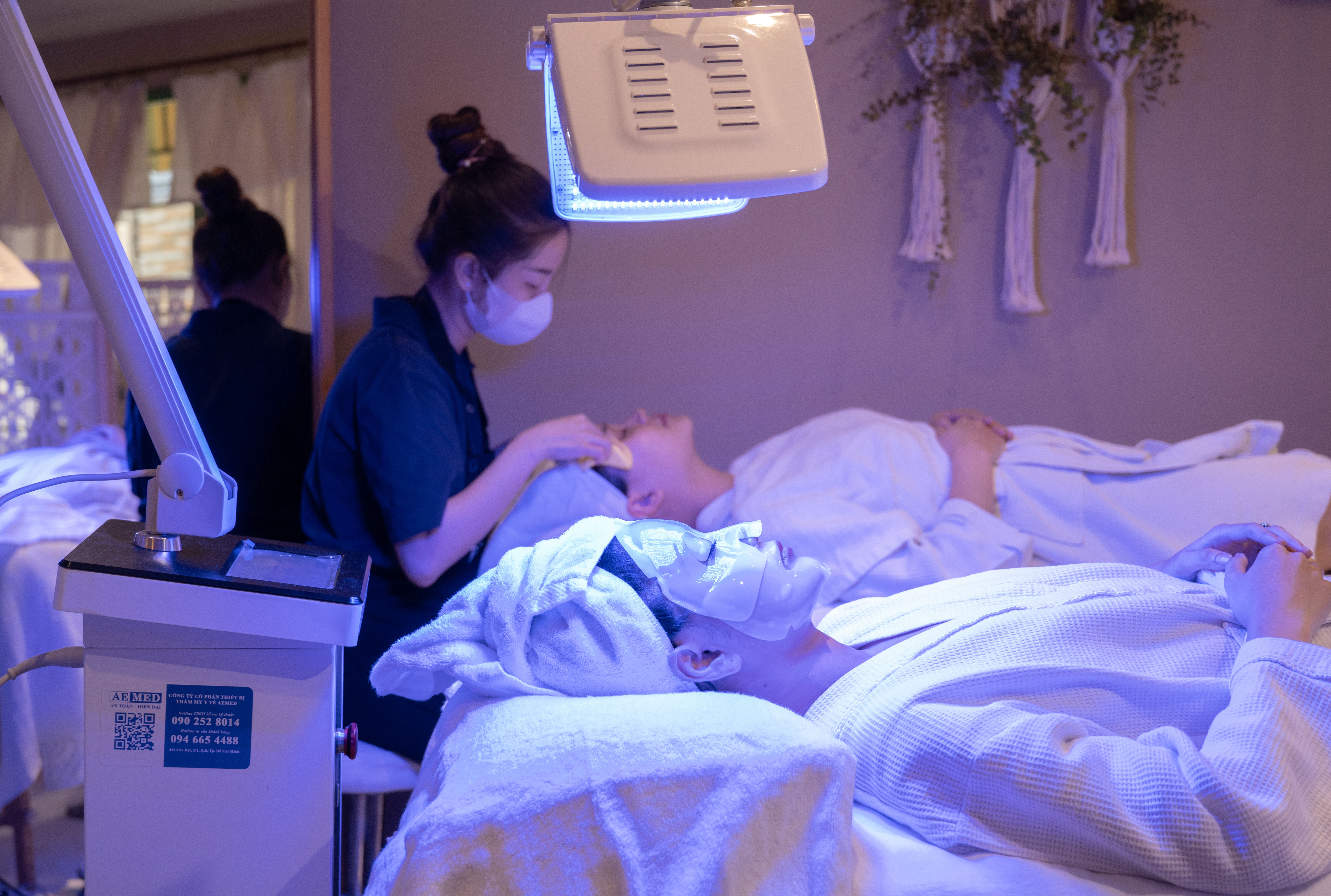 Treatment room at Aurevia Skincare